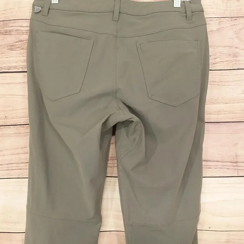 Lululemon ABC Pants Mens 31 Green Slim Fit Stretch Casual WARPSTREME